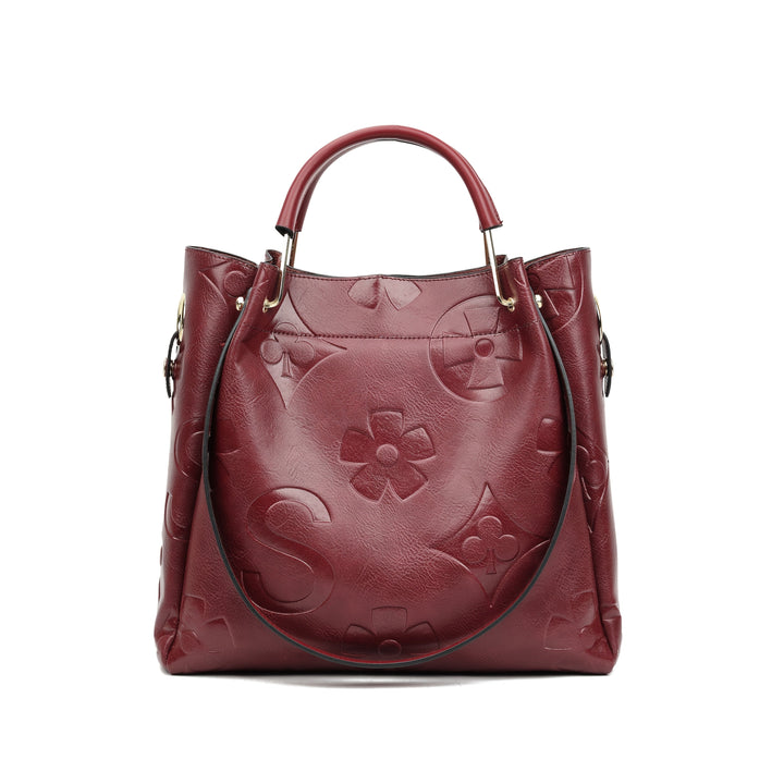 Luna | Set de bolso con relieve floral