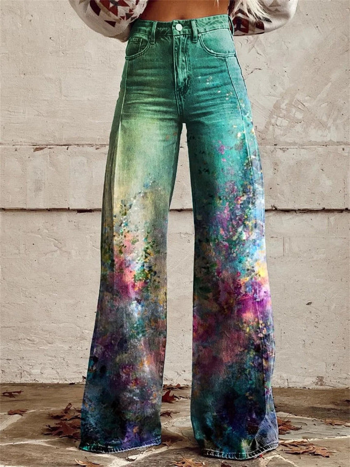 Ellie - Pantalones de pierna ancha y cintura alta