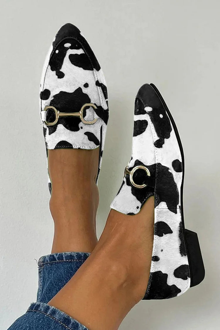 MOCASÍN ESTAMPADO CON HEBILLA