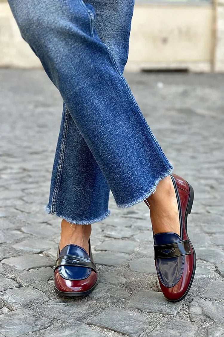 MOCASÍN TRICOLOR BRILLANTE
