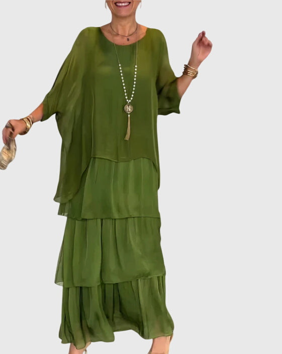 Susan | Vestido longo e fluido elegante
