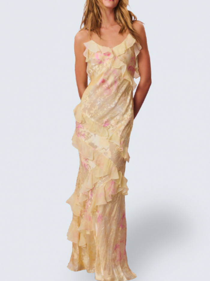 Darcel | Vestido Maxi con Volantes