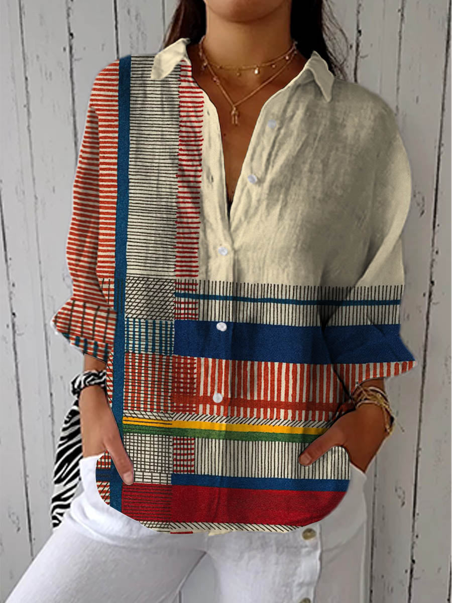Freyja | Blusa con Patrón Artístico