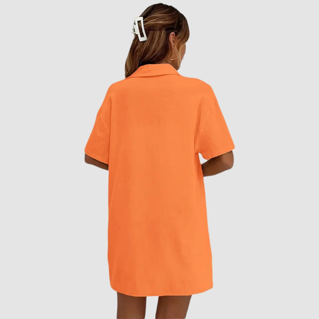 Conjunto Frances Elegante de Verano de Dos Piezas | Top de Manga Corta con Botones y Shorts con Cordón