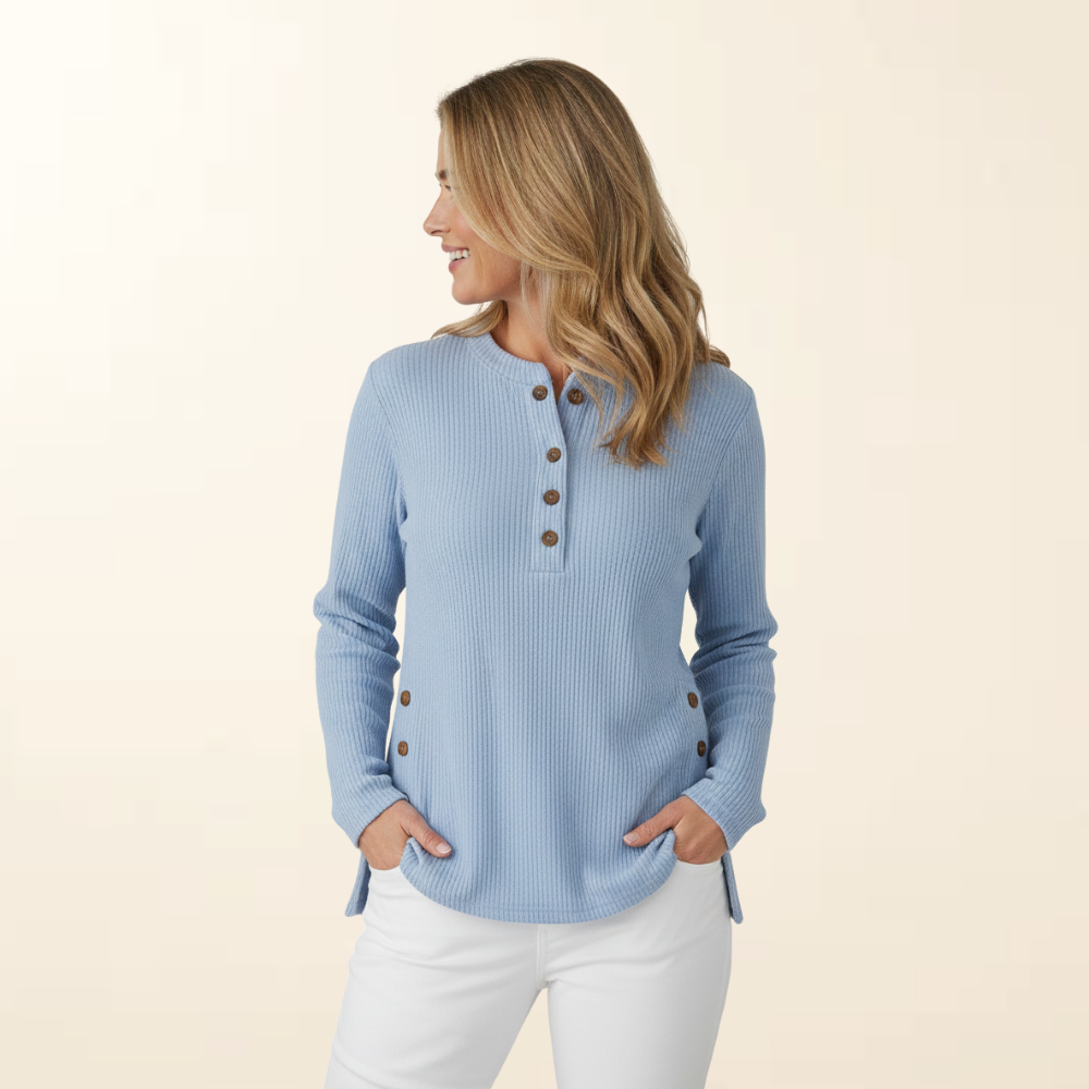 Marianne - Confortável - Detalhes Elegantes com Botões