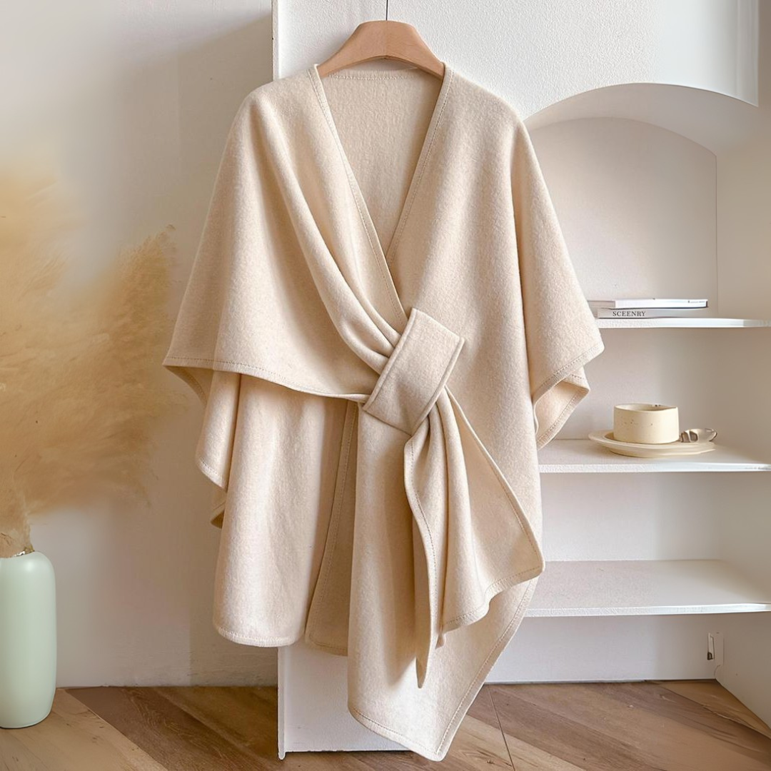 Auren Élise – Luxe Draped Fleece Shawl