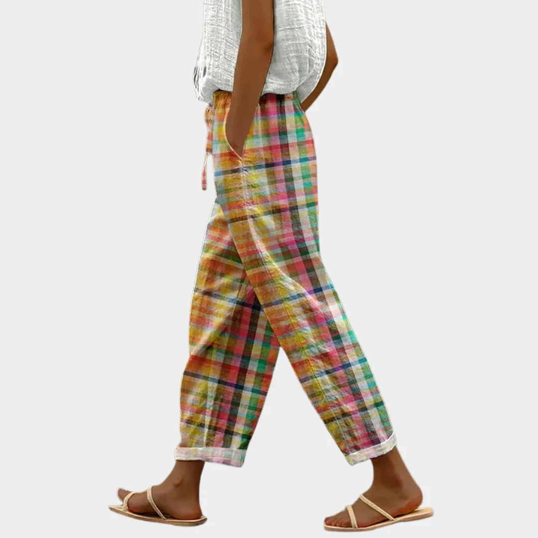 Michelle  | Pantalones Cómodos a Cuadros