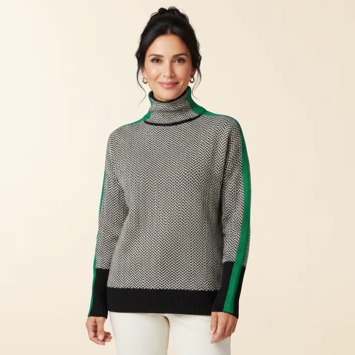 Noré - Suéter con Cuello Alto y Ajuste Cómodo