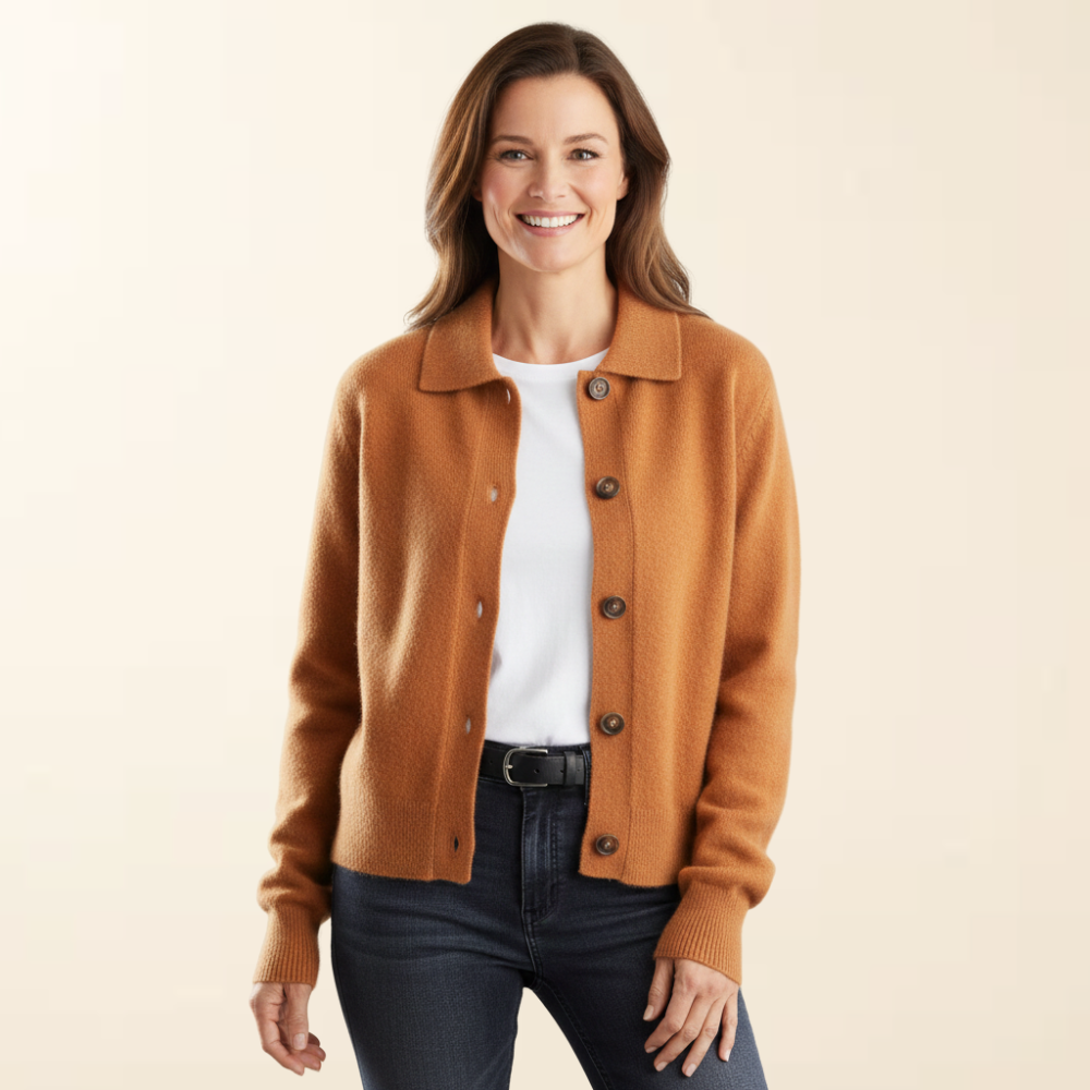 Camille – Luxe Knitted Cardigan with Buttons