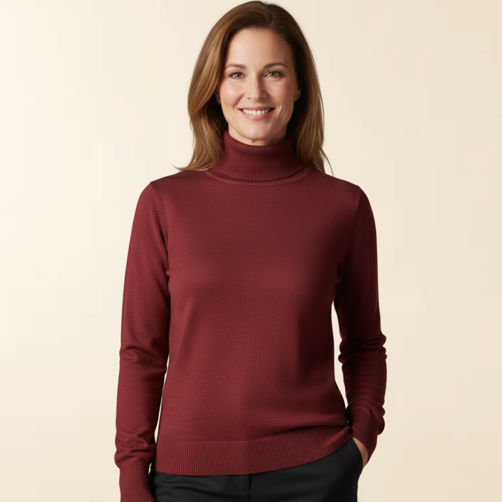 Anna - Suéter Elegante com Gola Alta e Forro Super Macio