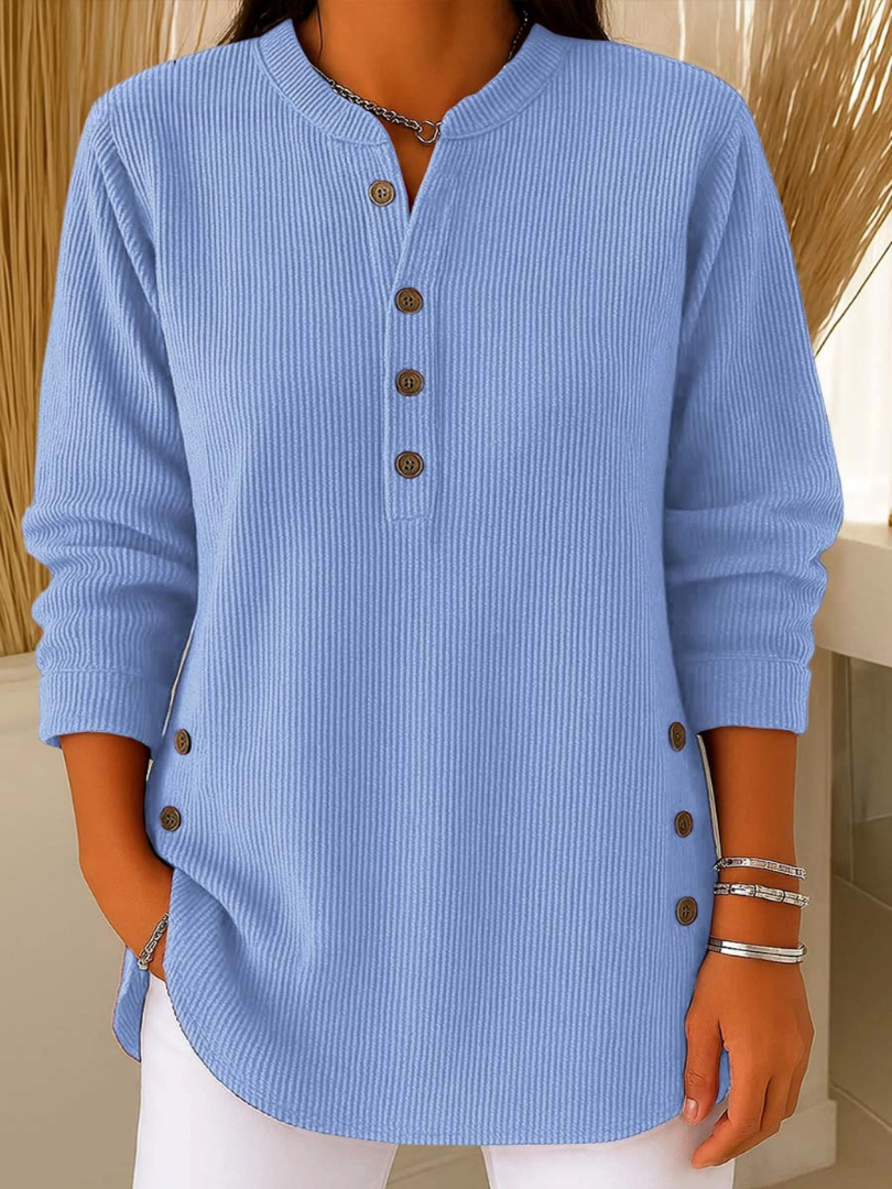 Jeanne | Túnica Henley com Botões