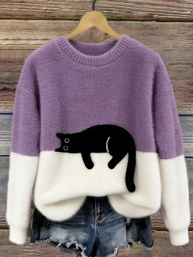 Luna | Suéter con Estampado de Gato