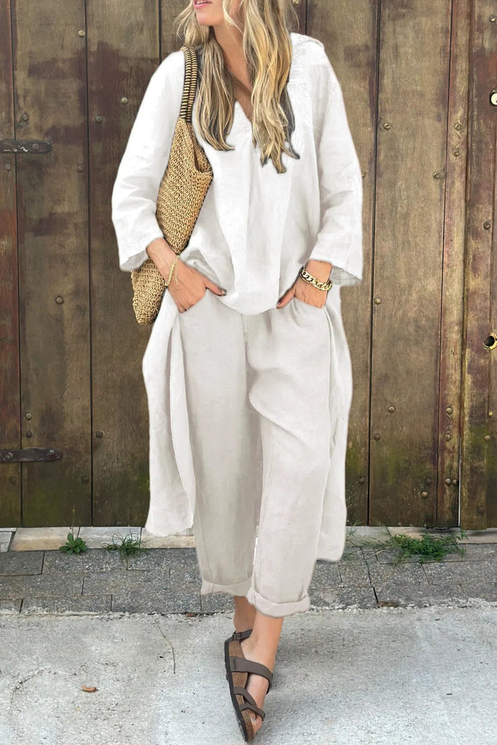 Carolyn Chic and Comfortable Set | Coordinated Top and Relaxed-Fit Bottoms