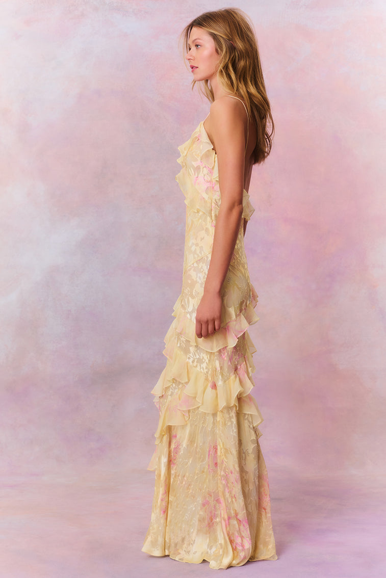Darcel | Vestido Maxi con Volantes