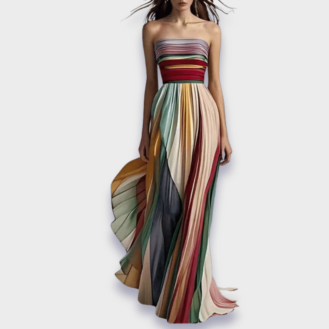 Gesine - Vestido largo hecho con tela premium