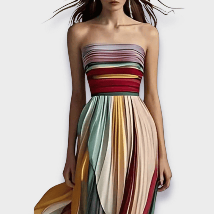 Gesine - Vestido largo hecho con tela premium