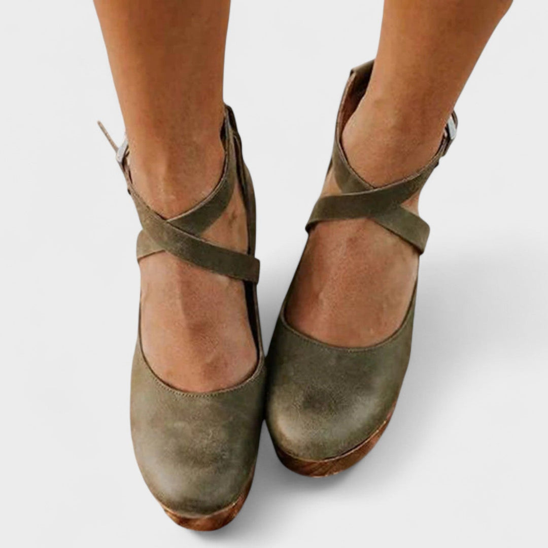 ELARU – Classic Comfort Wedge Sandals