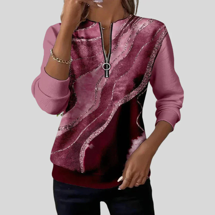 Willa | Sudadera con Estampado Vintage