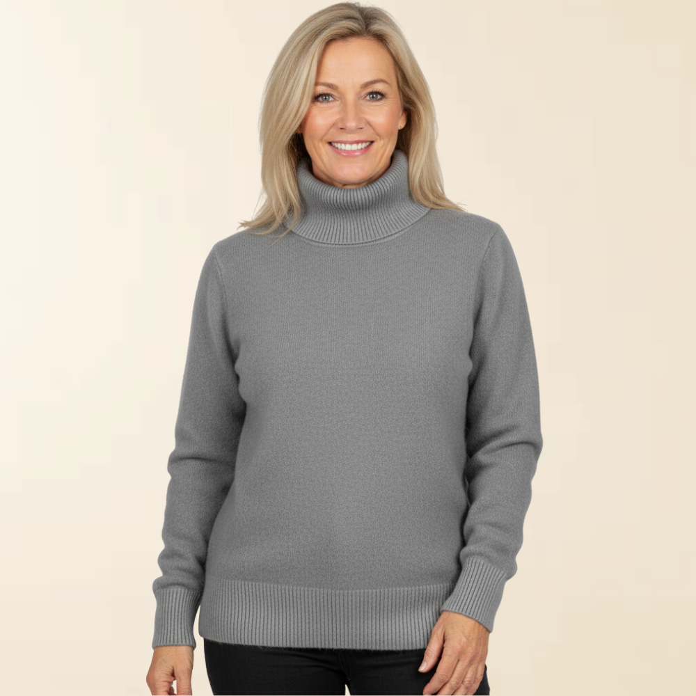 Anna - Suéter Elegante com Gola Alta e Forro Super Macio