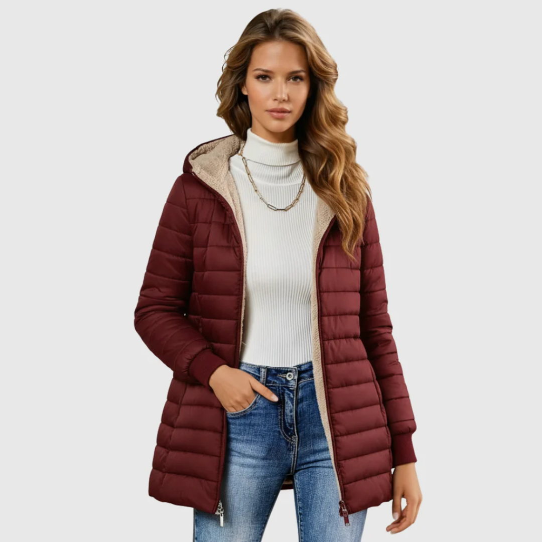 Caro | Abrigo de Invierno Forrado con Sherpa