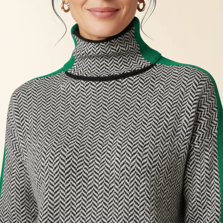 Noré - Suéter con Cuello Alto y Ajuste Cómodo