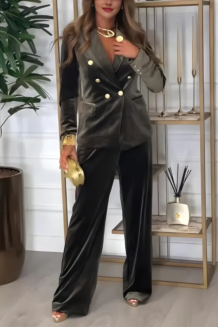Peyton | Conjunto Chic de Terciopelo de Dos Piezas
