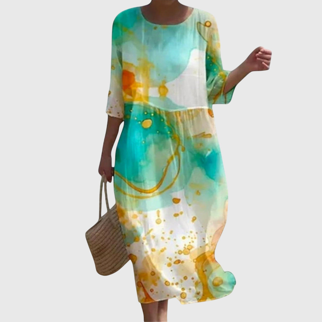 Hayley | Vestido Longo Floral Estiloso