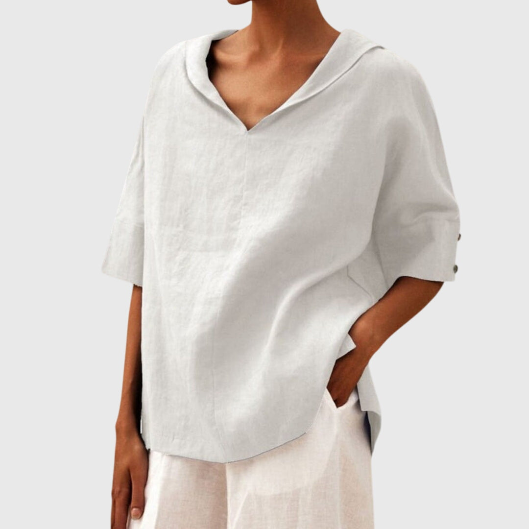 Joanna | Blusa casual de corte holgado