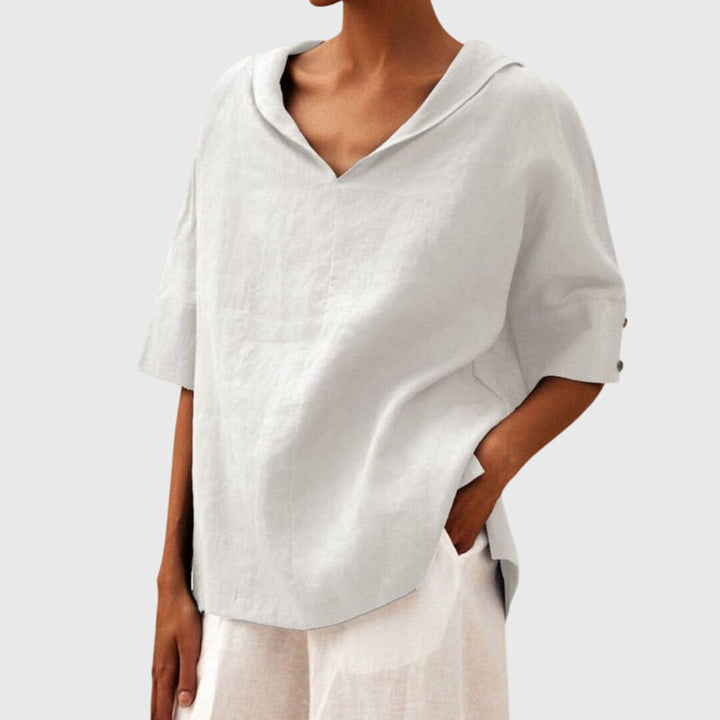 Joanna | Blusa casual de corte holgado