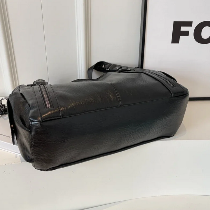 Uma - Bolso de hombro grande con doble cremallera