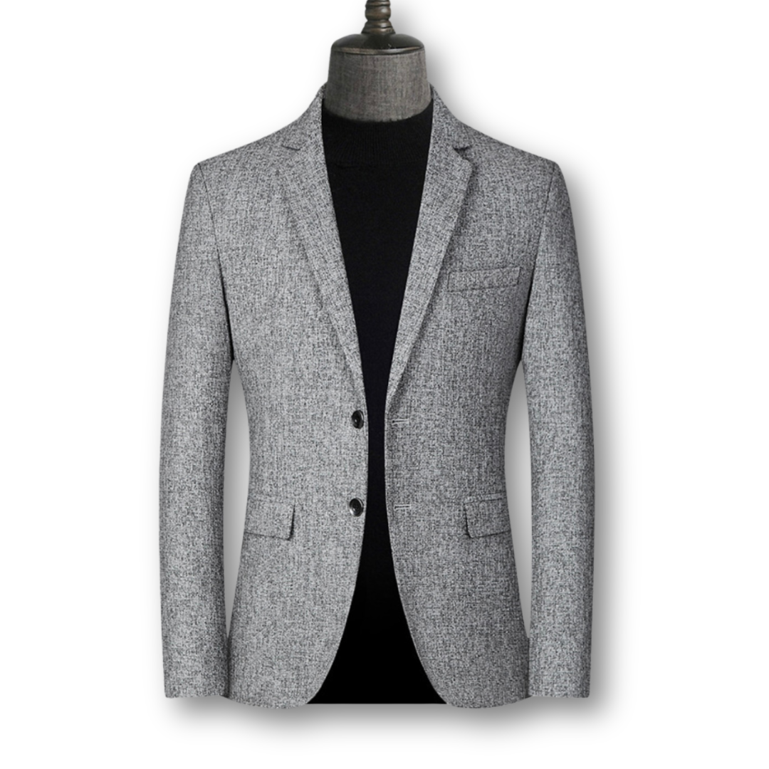 David | Blazer elegante en tela escocesa