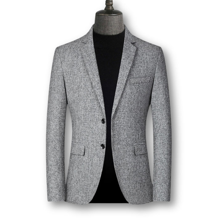David | Blazer elegante en tela escocesa