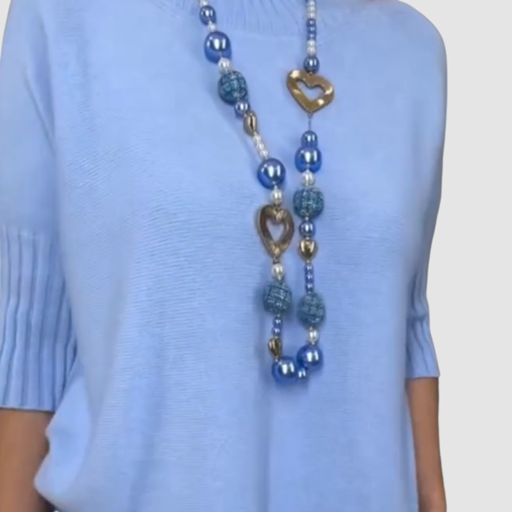 Conjunto elegante Delyssa de 2 piezas | Top holgado y falda midi acanalada