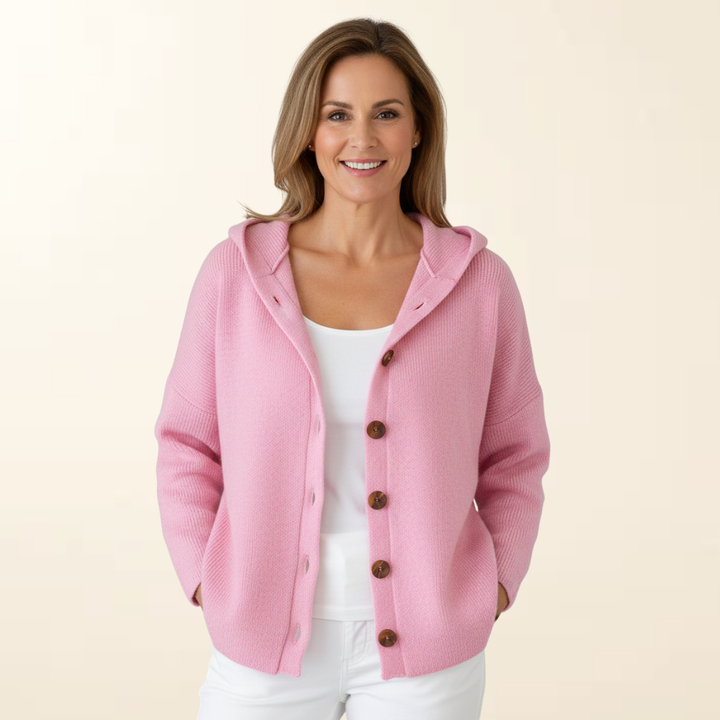 Amélie – Soft Knit Hoodie Cardigan