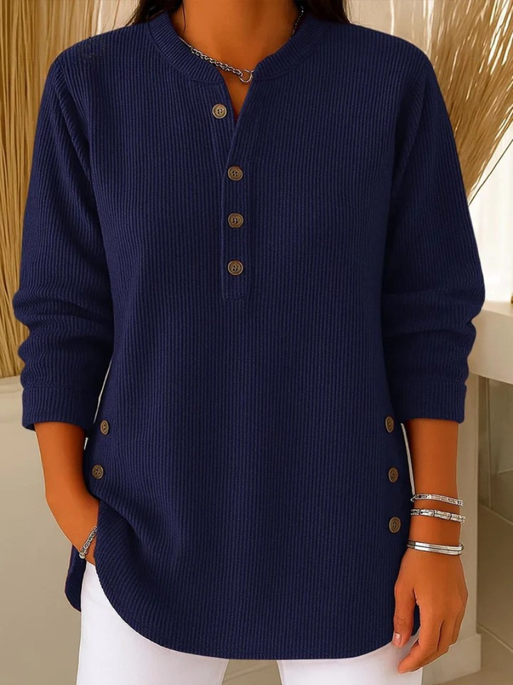 Jeanne | Túnica Henley com Botões