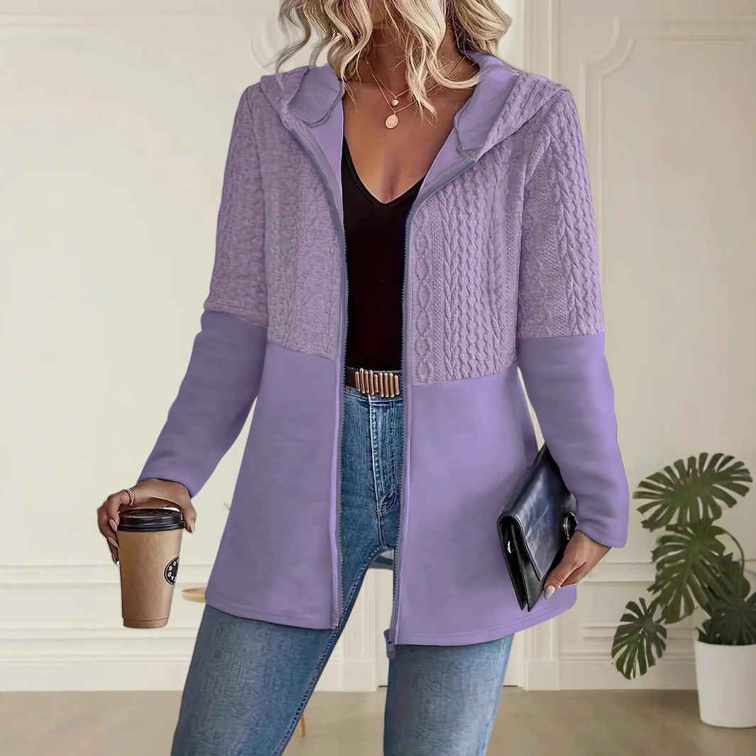 VESPARA | Sudadera con capucha para mujer con cremallera