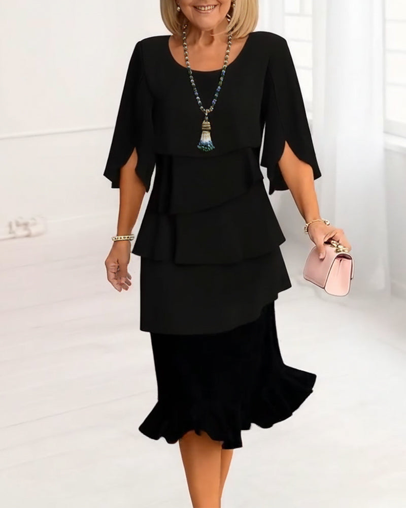 Melody | Refined Elegant Ruffle Dress