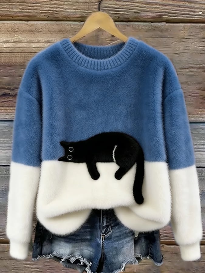 Luna | Suéter con Estampado de Gato