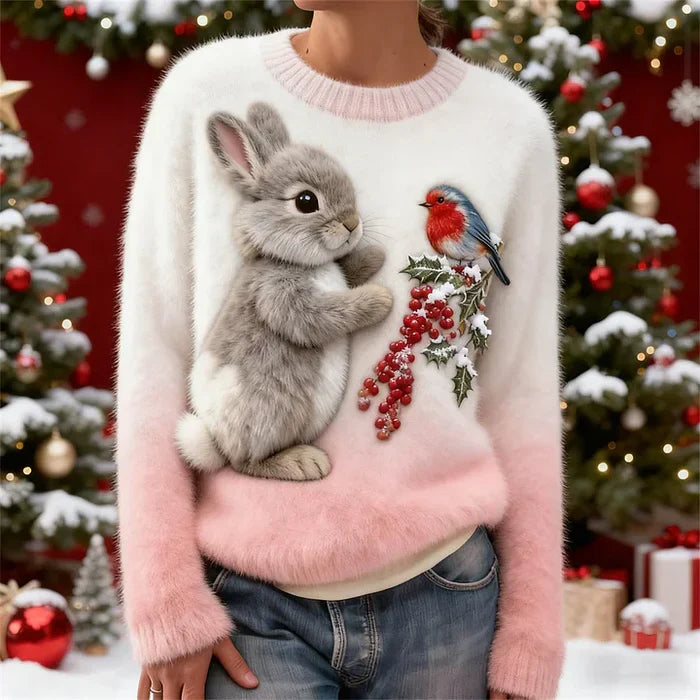 Janelli | Classic Bunny Print Sweater