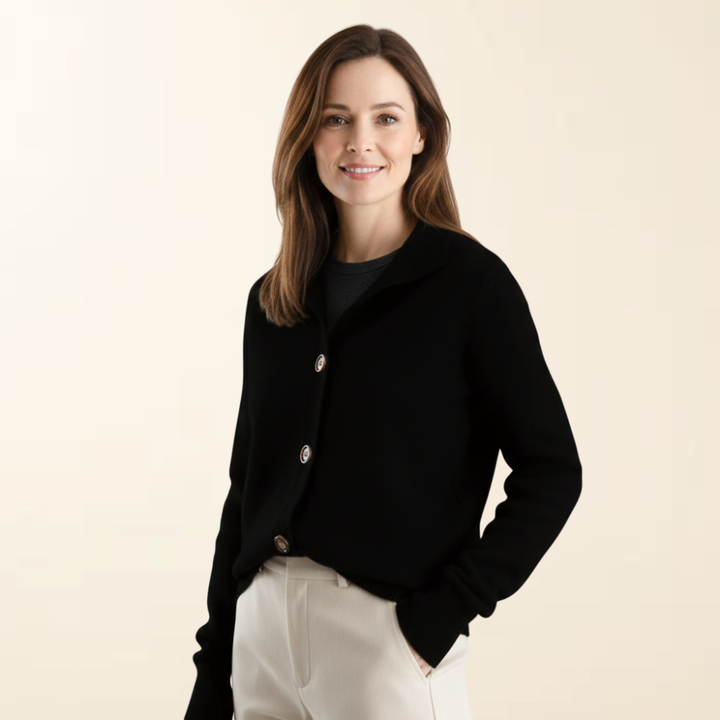 Camille – Luxe Knitted Cardigan with Buttons