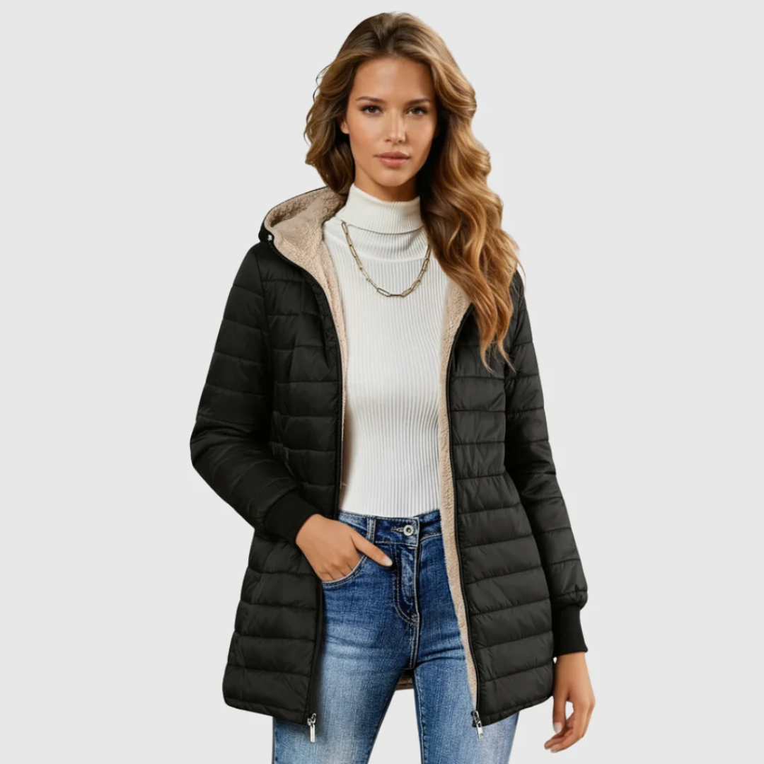 Caro | Abrigo de Invierno Forrado con Sherpa