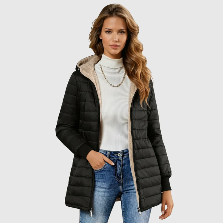 Caro | Abrigo de Invierno Forrado con Sherpa