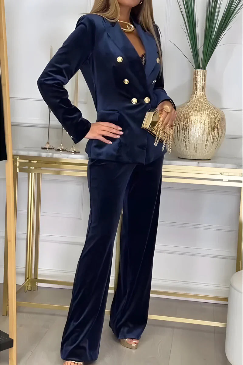 Peyton | Conjunto Chic de Terciopelo de Dos Piezas