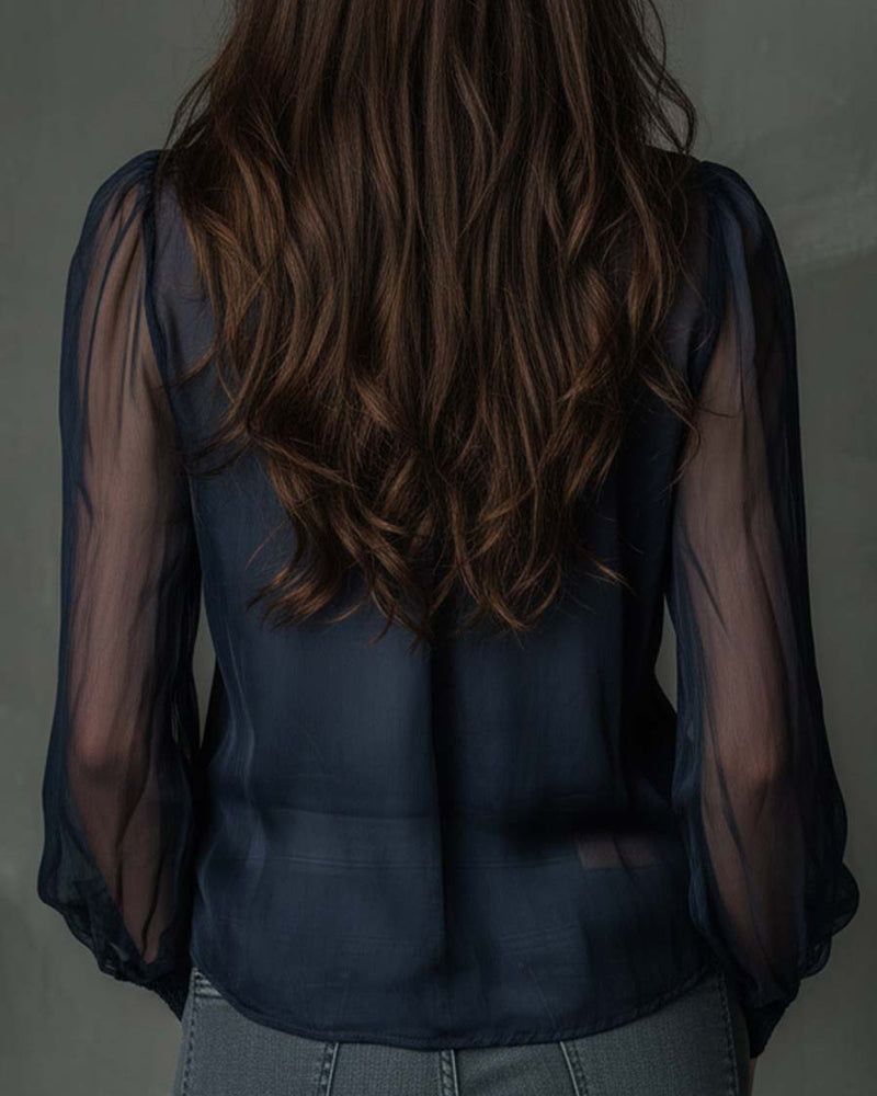 Helen | Blusa de Punto de Manga Larga con Media Cremallera