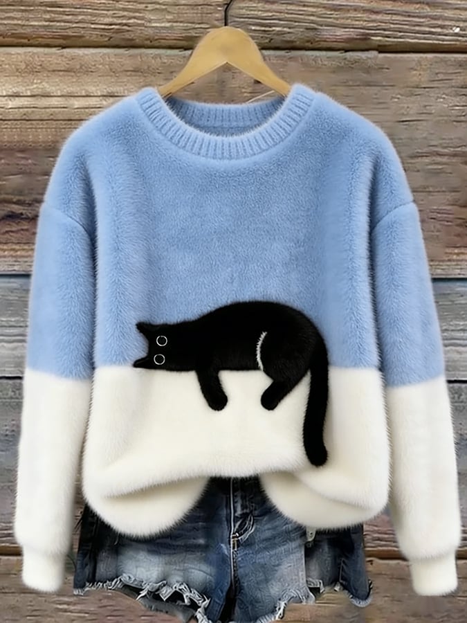 Luna | Suéter con Estampado de Gato