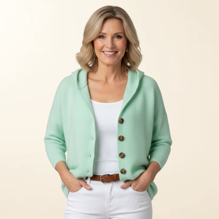 Amélie – Soft Knit Hoodie Cardigan