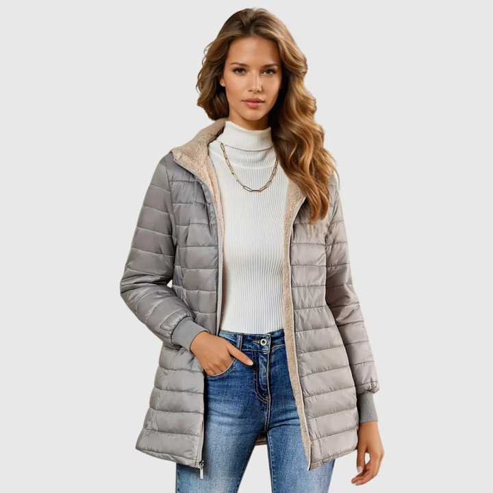Caro | Abrigo de Invierno Forrado con Sherpa