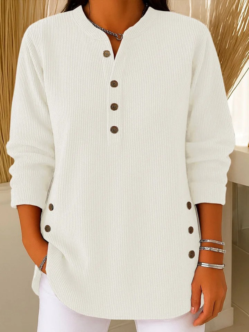 Jeanne | Túnica Henley com Botões
