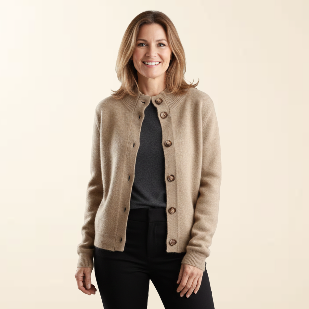 Camille – Luxe Knitted Cardigan with Buttons