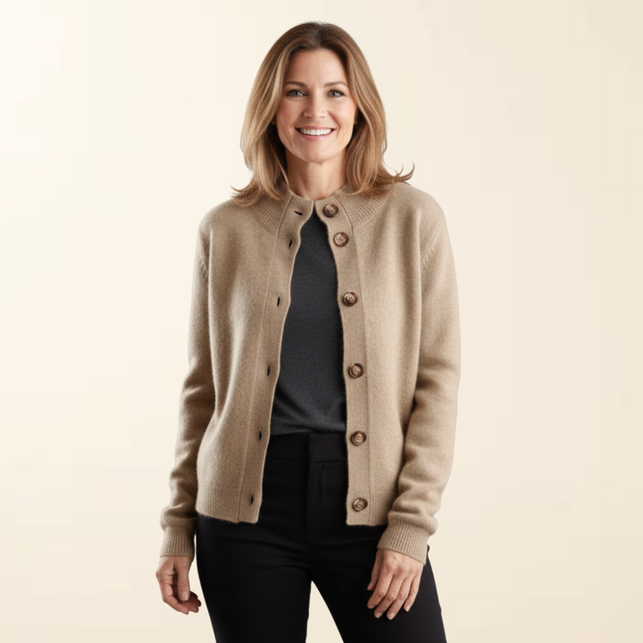 Camille – Luxe Knitted Cardigan with Buttons
